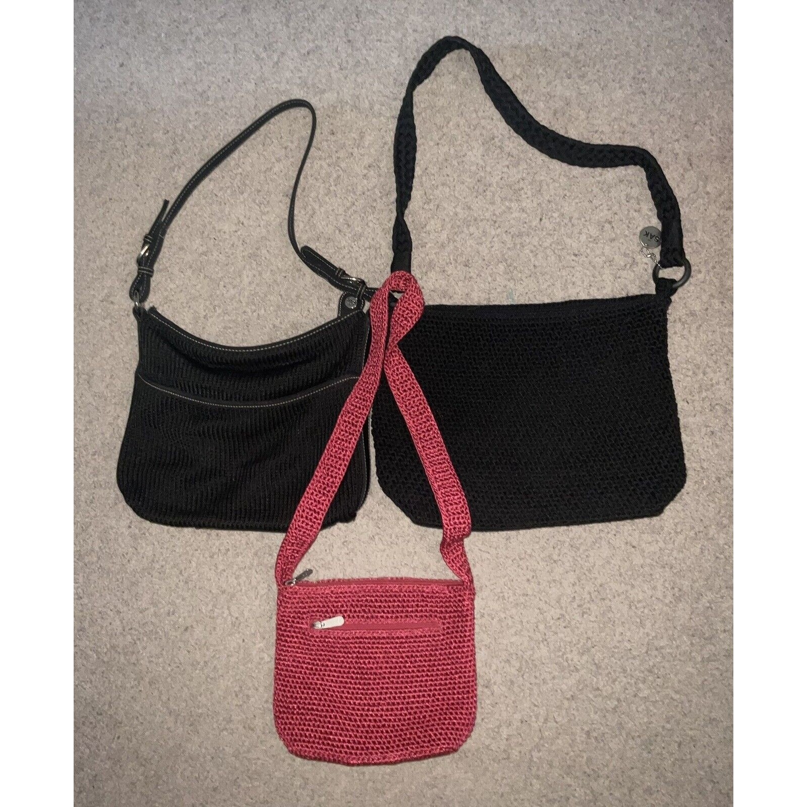 The Sak Crossbody, Shoulder Bag And Purse Lot Of 3